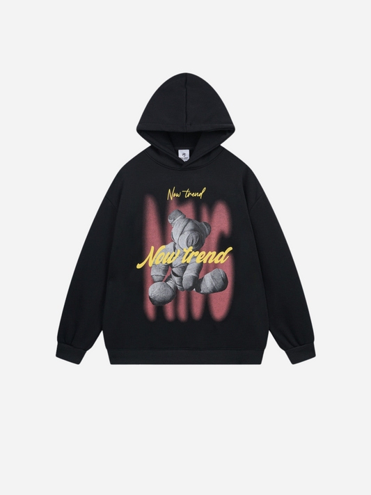 Fnacha Hip Hop Mummy Bear Fleece Hoodie