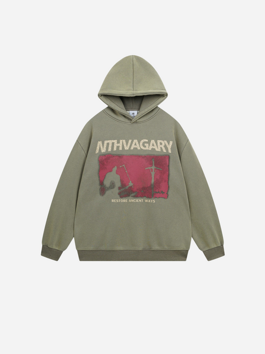 fnacha velvet hooded sweatshirt