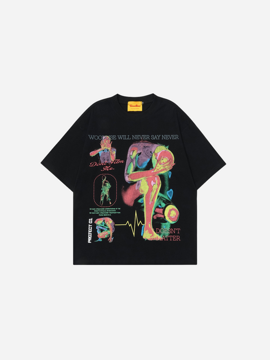 Fnacha Luxe Hip Hop Half-Sleeve Top