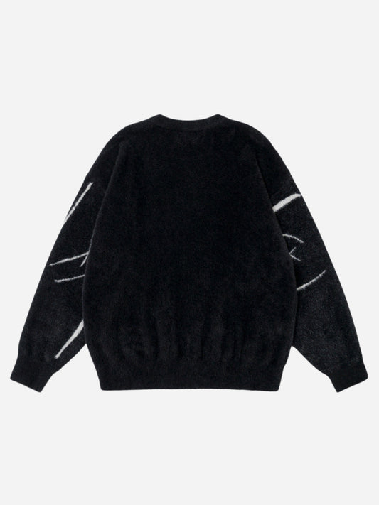 Loose jacquard sweatshirt designed by Fnacha