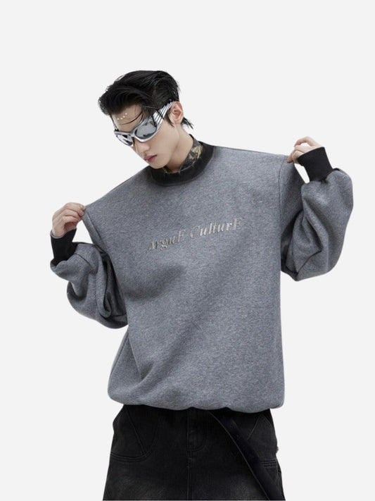 fnacha spray painted crew neck sweater