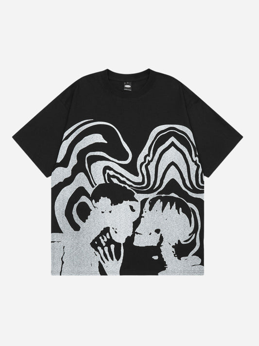 camiseta estampada manga corta fnacha