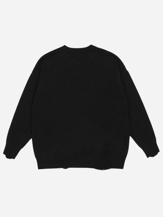 Fnacha loose fit crew neck sweater