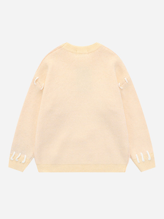 Fnacha Stitched Sweater Pullover