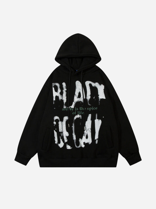 Loose letter print hoodie from Fnacha