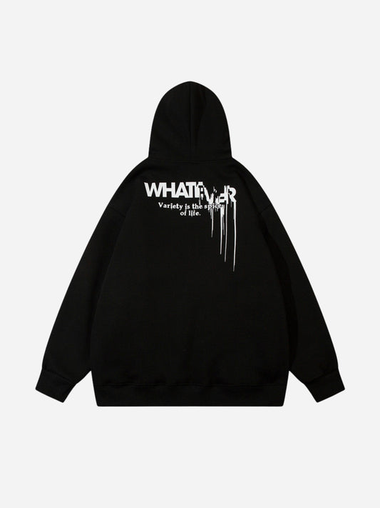 Lockerer Hoodie mit Buchstaben-Print von Fnacha