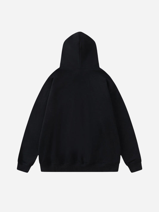 Thick hoodie with metal buckle from fnacha