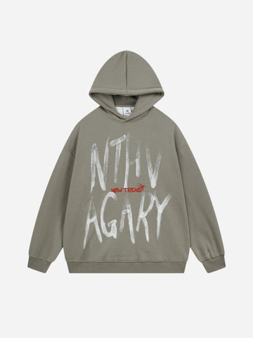 Fnacha dark graffiti print hoodie