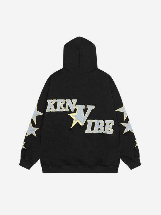 Fanasha hoodie with five-pointed star design