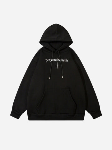 Loose hoodie with embroidered letters from fnacha