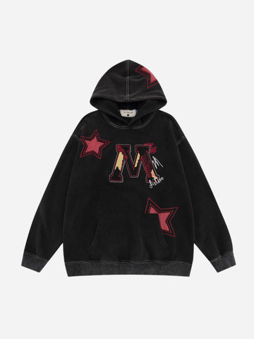 Fnacha hip hop embroidered hoodie