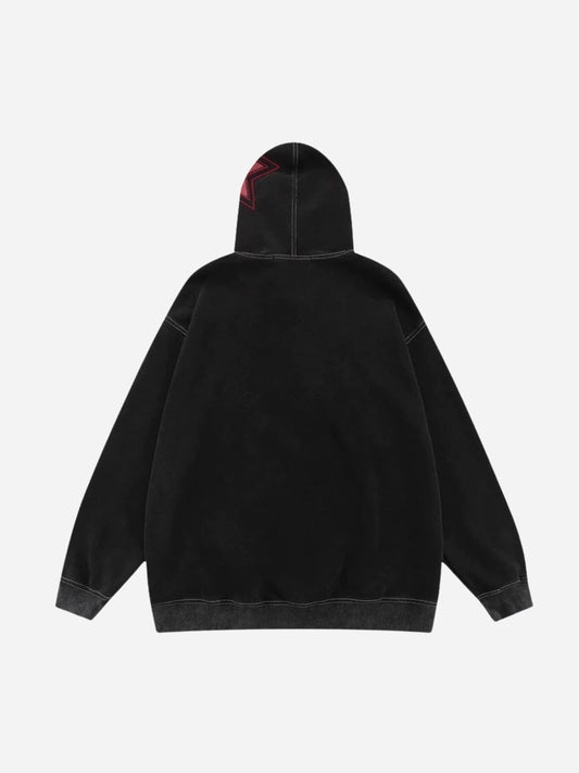 Fnacha hip hop embroidered hoodie