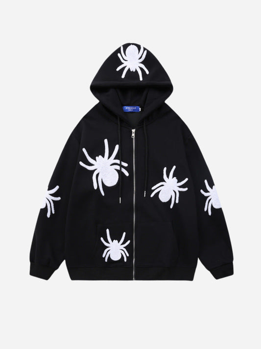 Chaqueta con cremallera de araña de fnacha