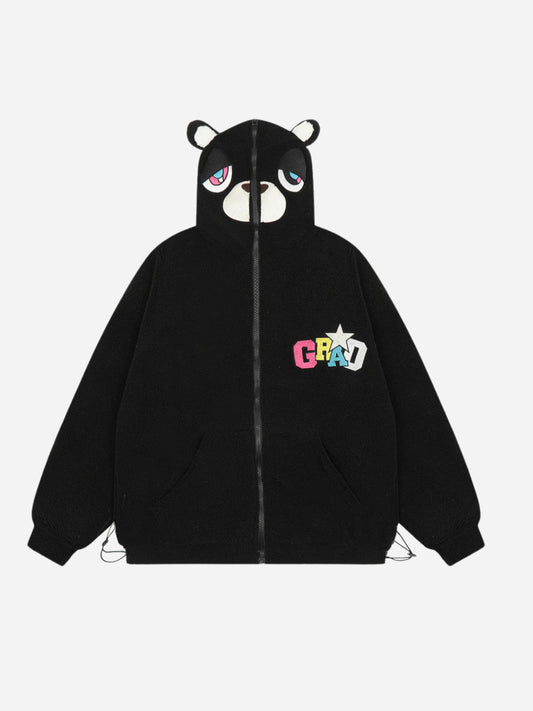 fnacha cartoon bear hooded jacket coat