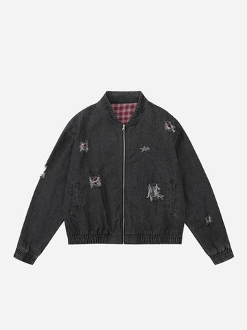 fnacha loose denim jacket