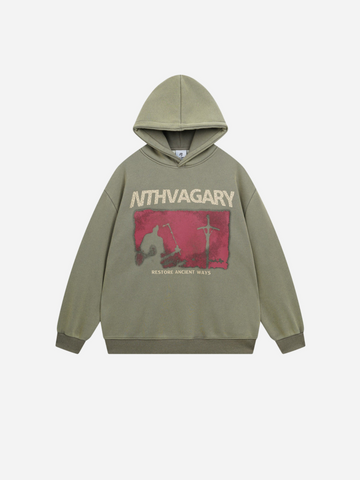 fnacha velvet hooded sweatshirt