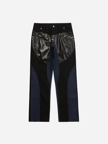 Fashionable jeans made of leather from fnacha