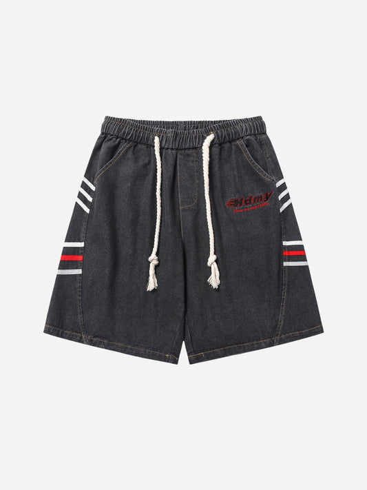 Locker geschnittene Jeansshorts „Fnacha“