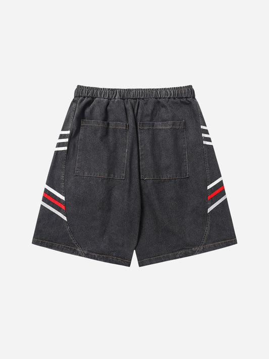 Locker geschnittene Jeansshorts „Fnacha“