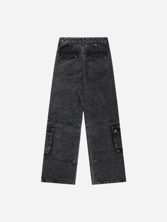 Fnacha Washed Multi-Pocket Jeans